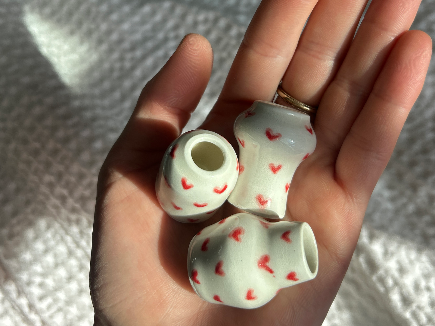 Adopt a Tiny Vase: Hearts Set